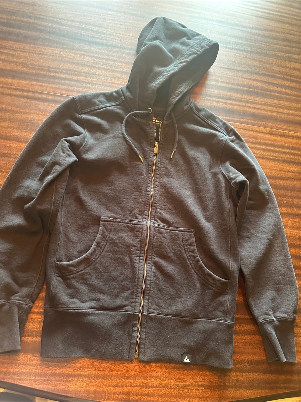 American Giant Black Full-Zip Hoodie
